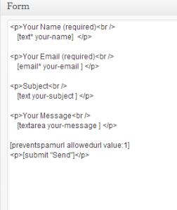 contact form 7 spam prevention